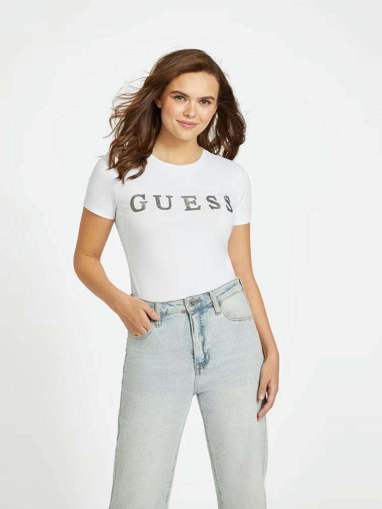 T-Shirt Pepper Metallic Logo Tee Guess