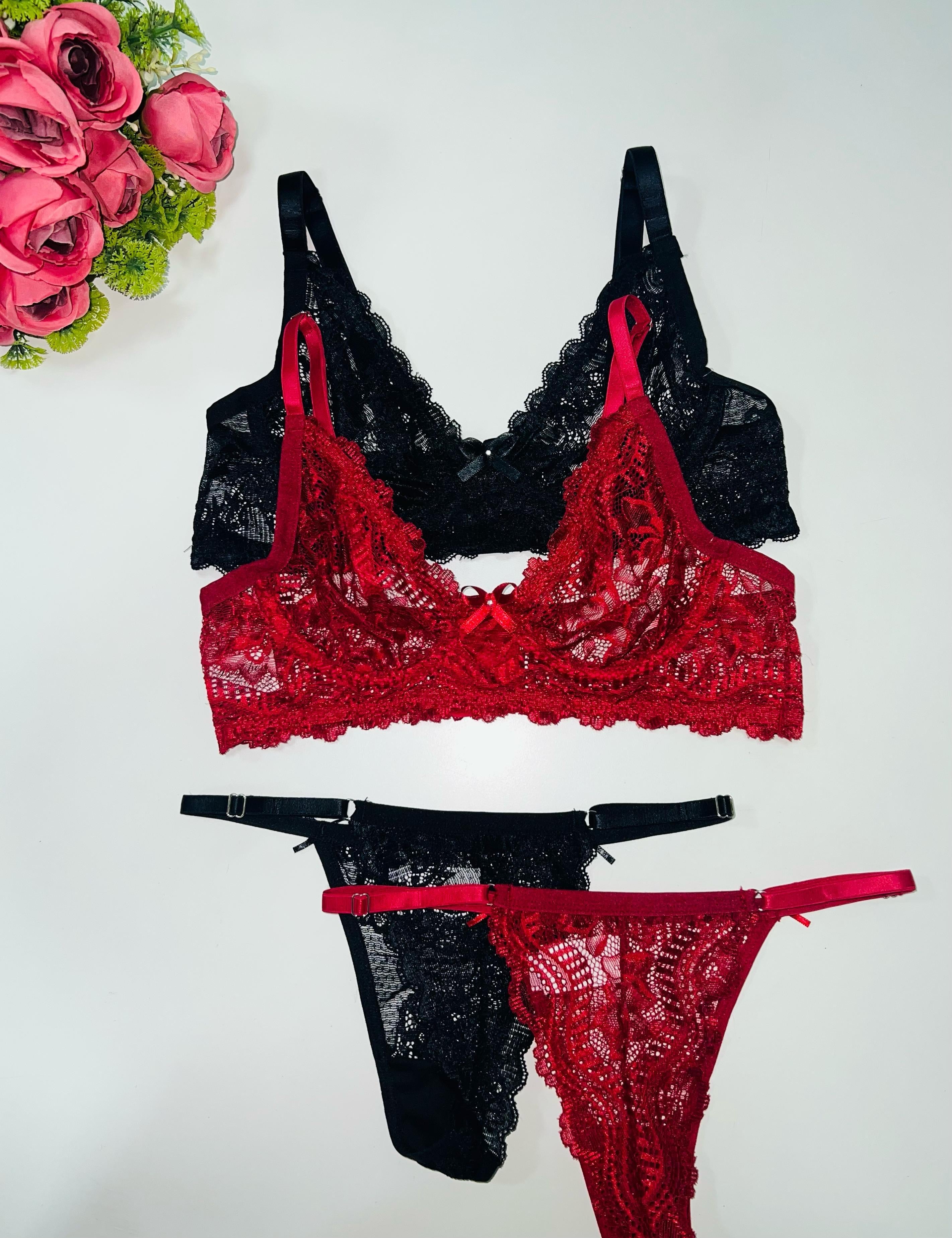 Conjunto Lingerie de Renda Prysben