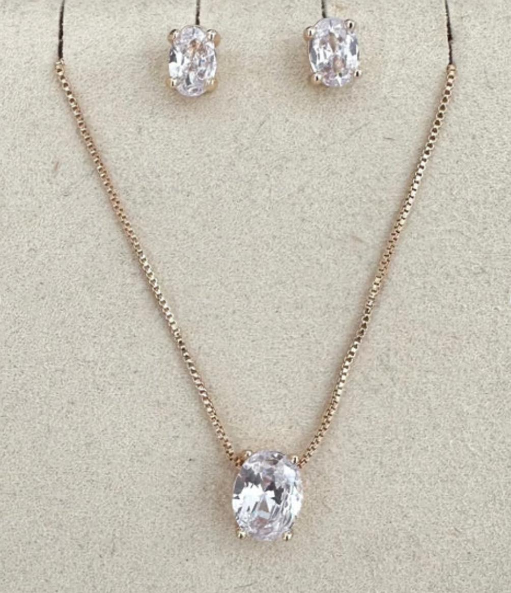 Conjunto Oval Ponto de Luz M Linda