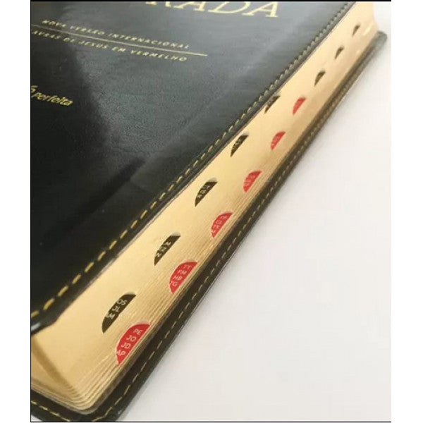 Bíblia Sagrada NVI - Leitura Perfeita - Luxo Preta C/ Índice